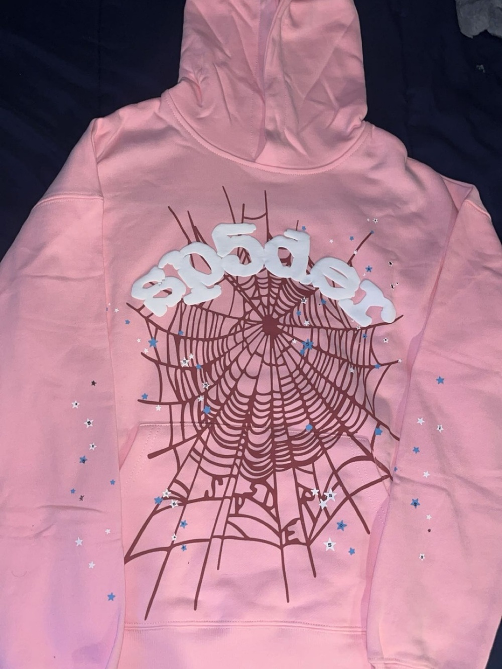 Pink Sp5der Graphic Hoodie